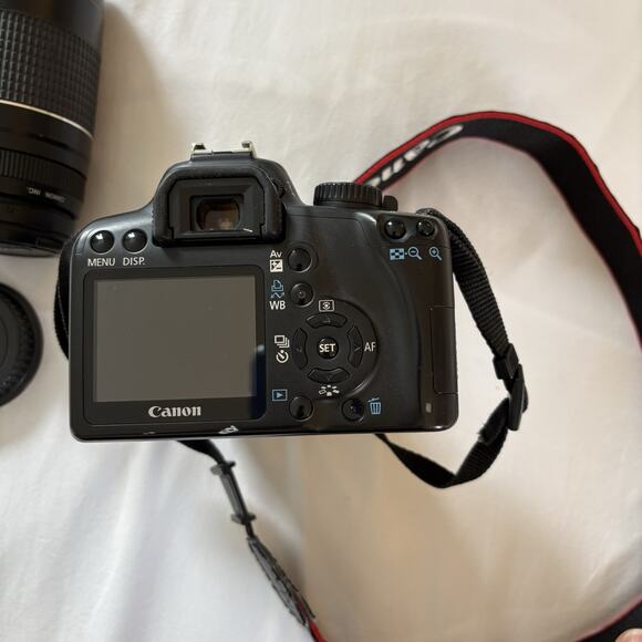 Canon EOS Rebel XS DS126191 Camera 2 Lenses (18-55 & 75-300mm) Battery & Charger - Picture 5 of 16